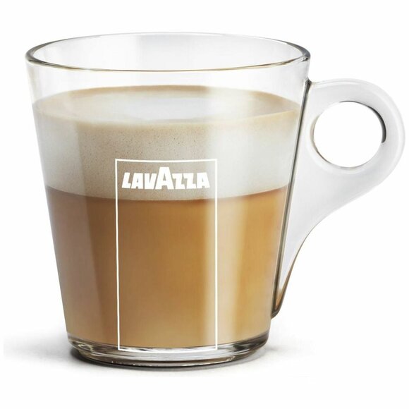 Lavazza Glass Coffee Mug 16oz Trasparenza Collection Deséa Mug - Picture 4 of 6
